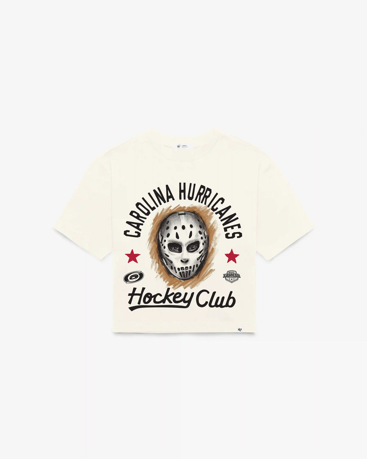 CAROLINA HURRICANES ARCH MASK '47 FOUNDATION CROP TEE WOMENS