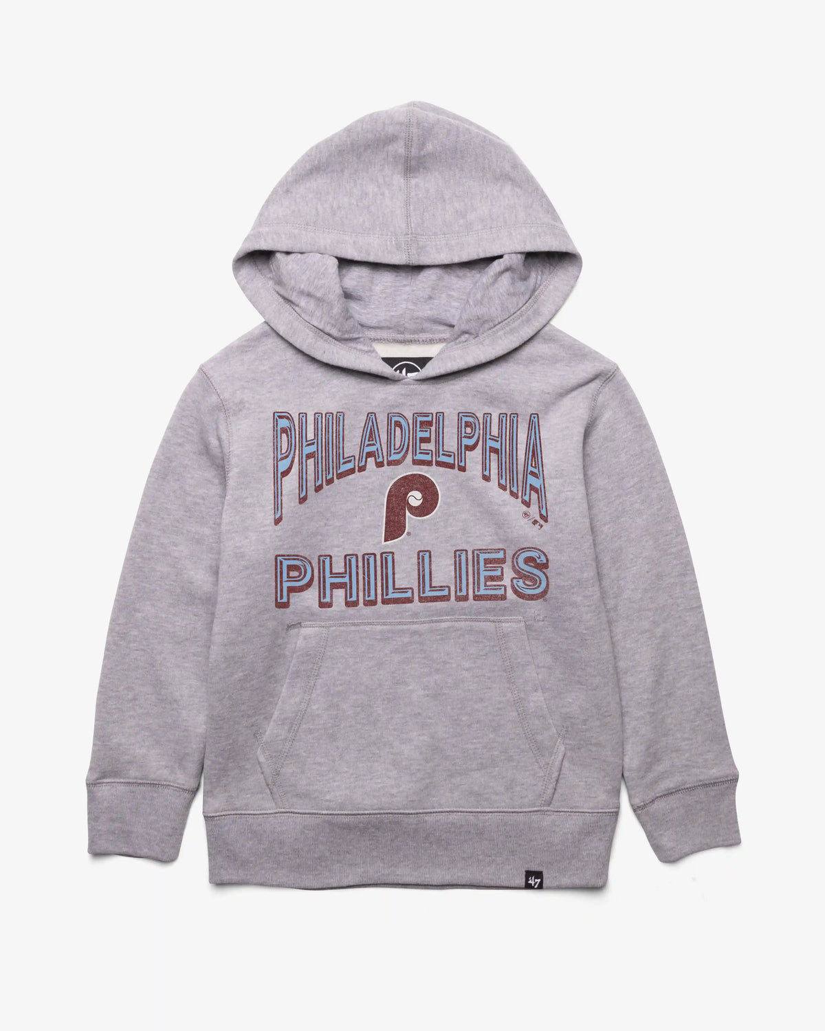 PHILADELPHIA PHILLIES COOPERSTOWN FAN OUT '47 KID'S HEADLINE HOOD