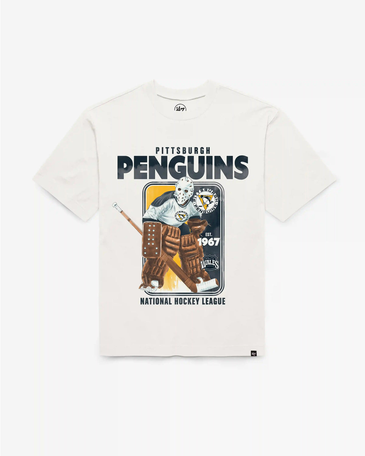 PITTSBURGH PENGUINS VINTAGE PLAYBRUSH '47 FOUNDATION TEE