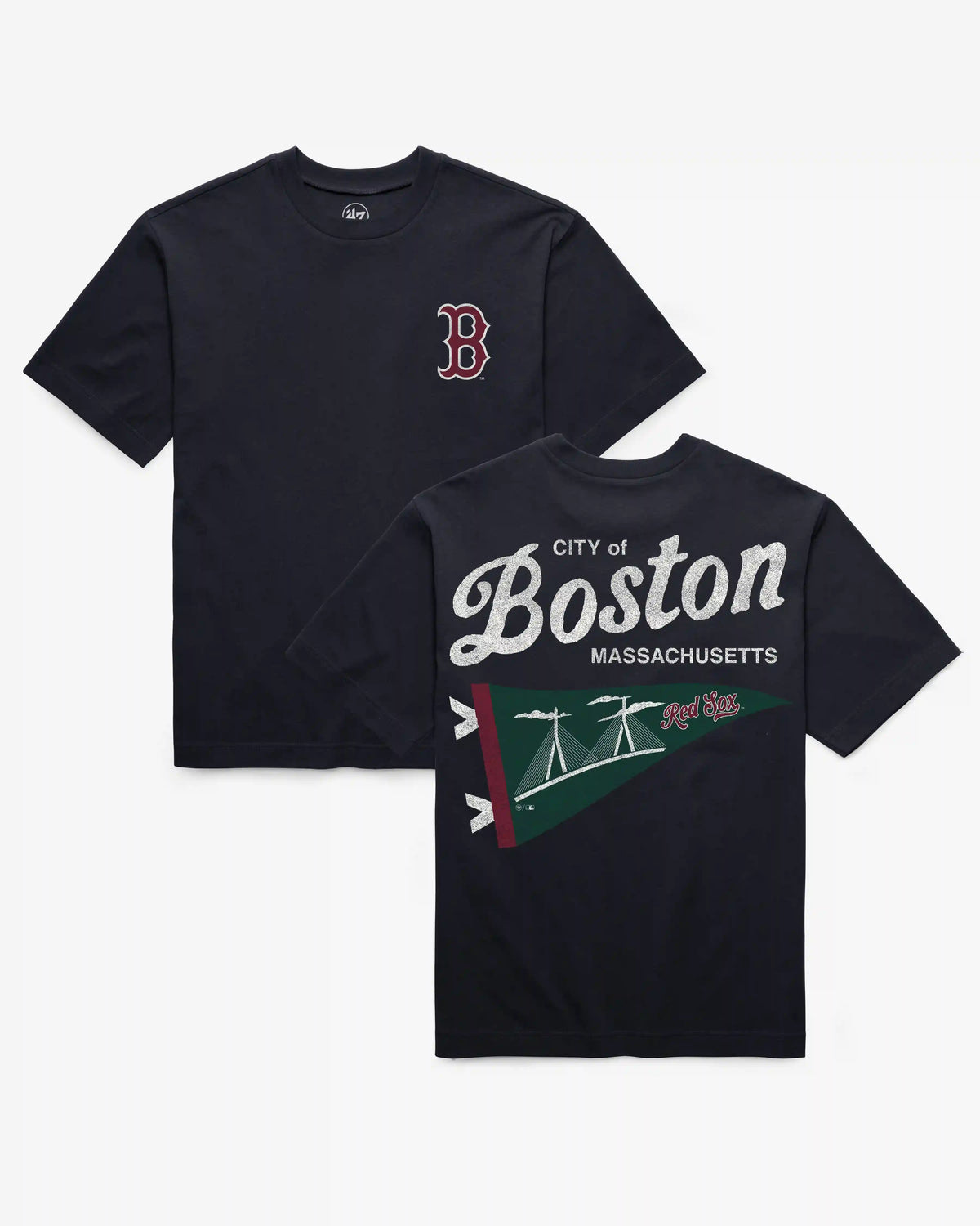 BOSTON RED SOX CIRCLE CITY BACKER '47 FOUNDATION TEE