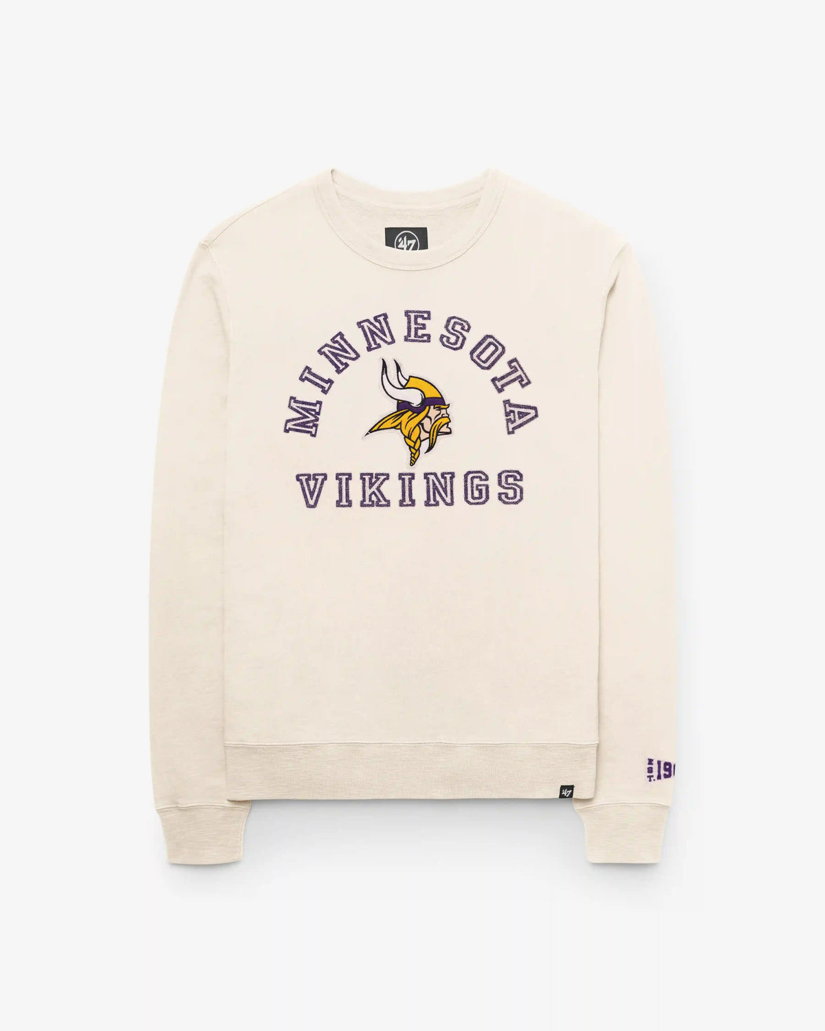 MINNESOTA VIKINGS CALDERWOOD WELL WORN '47 FRENCH TERRY CREW