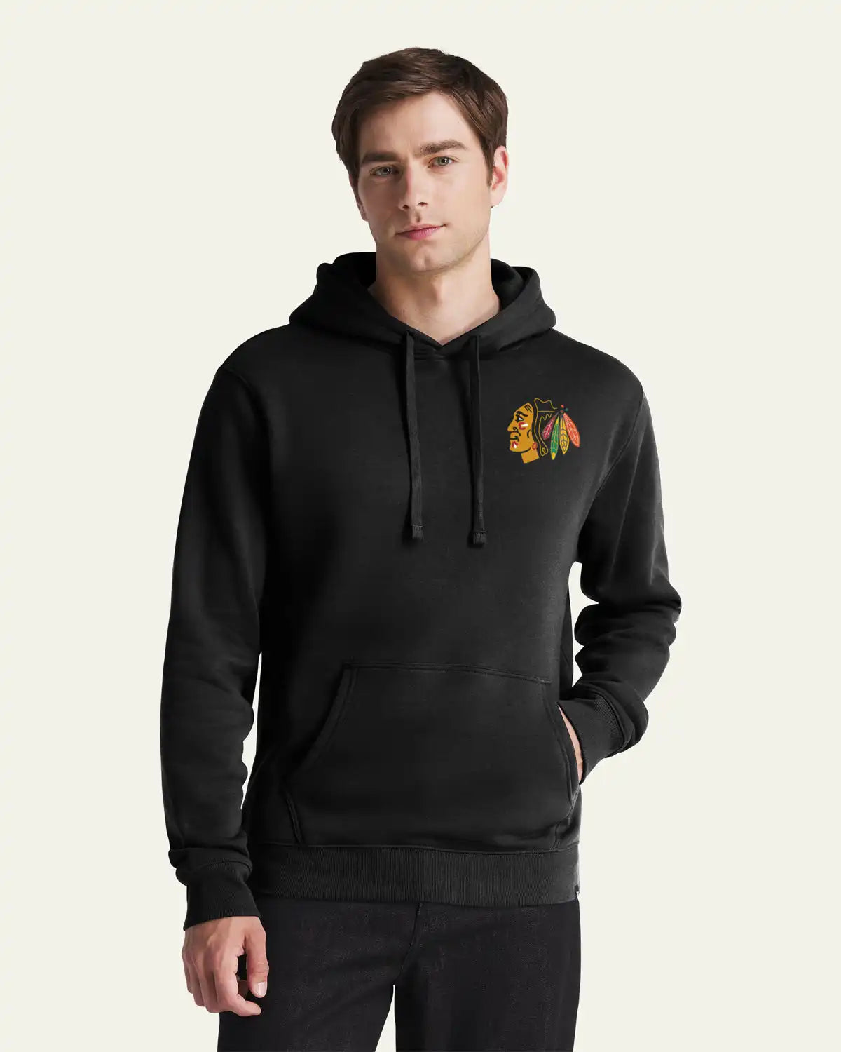 CHICAGO BLACKHAWKS GAME MARK BACKER '47 EVERYDAY HOOD
