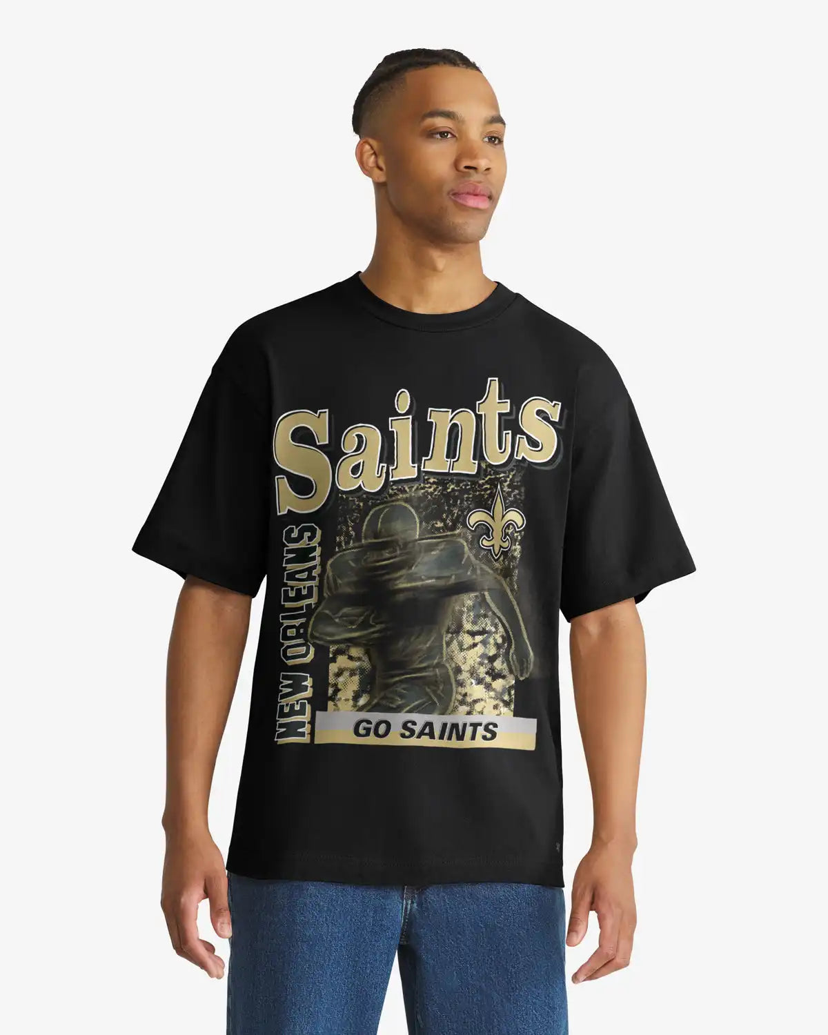NEW ORLEANS SAINTS SPEED BURST '47 FOUNDATION TEE