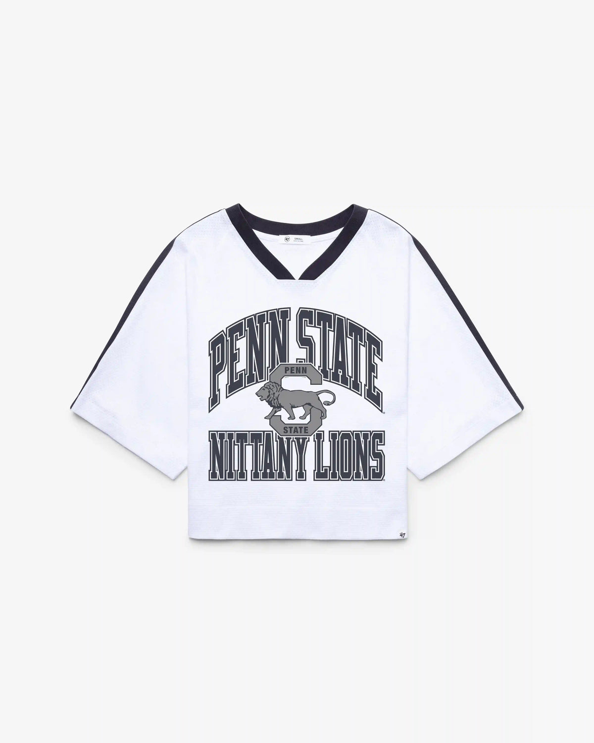 PENN STATE NITTANY LIONS VINTAGE BIG OVERARCH '47 WOMEN'S DROP NEEDLE RAGLAN JERSEY