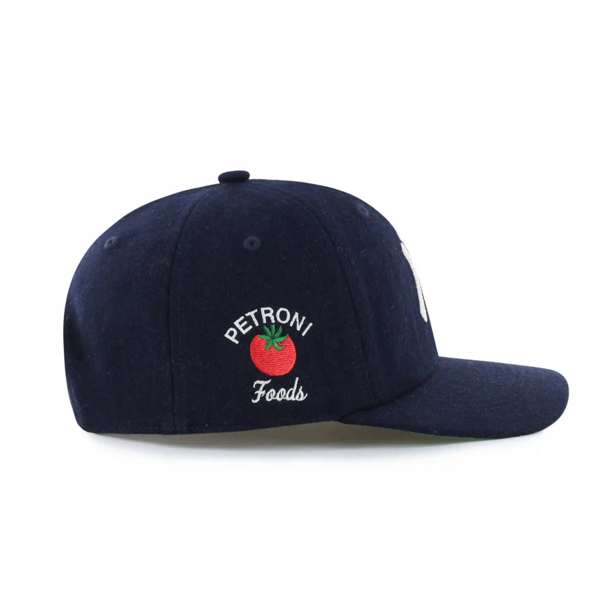 NEW YORK YANKEES PETRONI FOODS WOOL '47 CLEAN UP FLAT BRIM