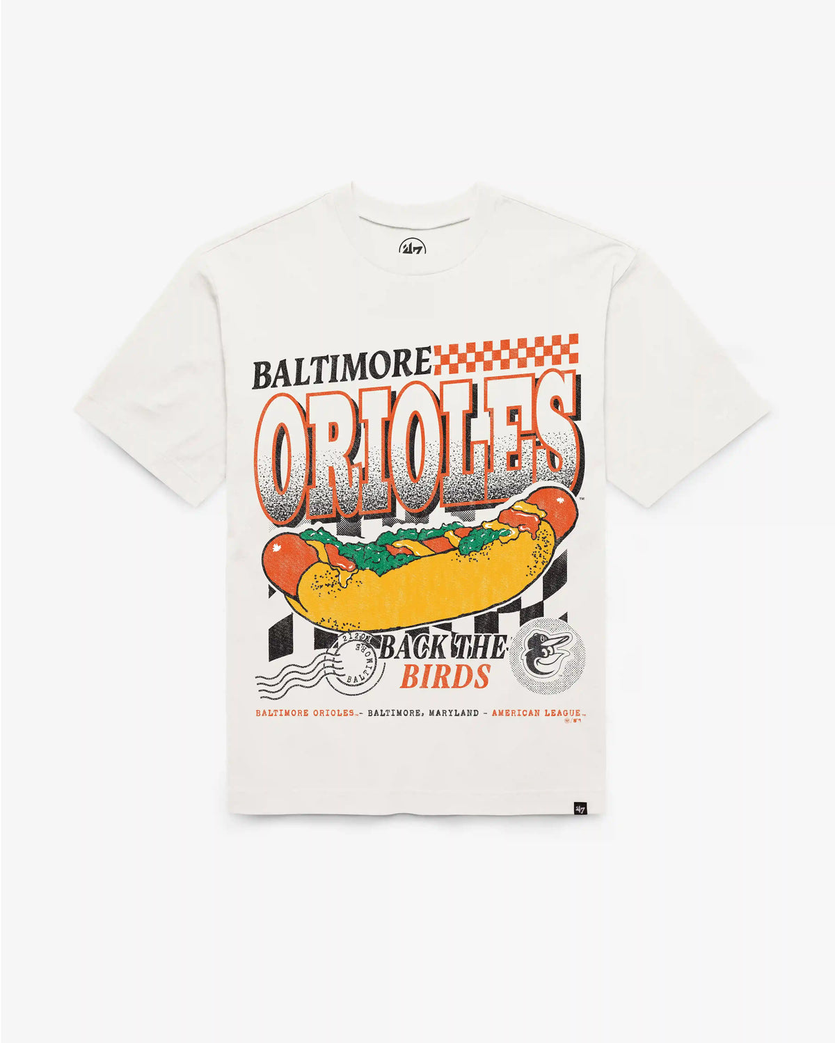 BALTIMORE ORIOLES ON THE GRILL '47 FOUNDATION TEE