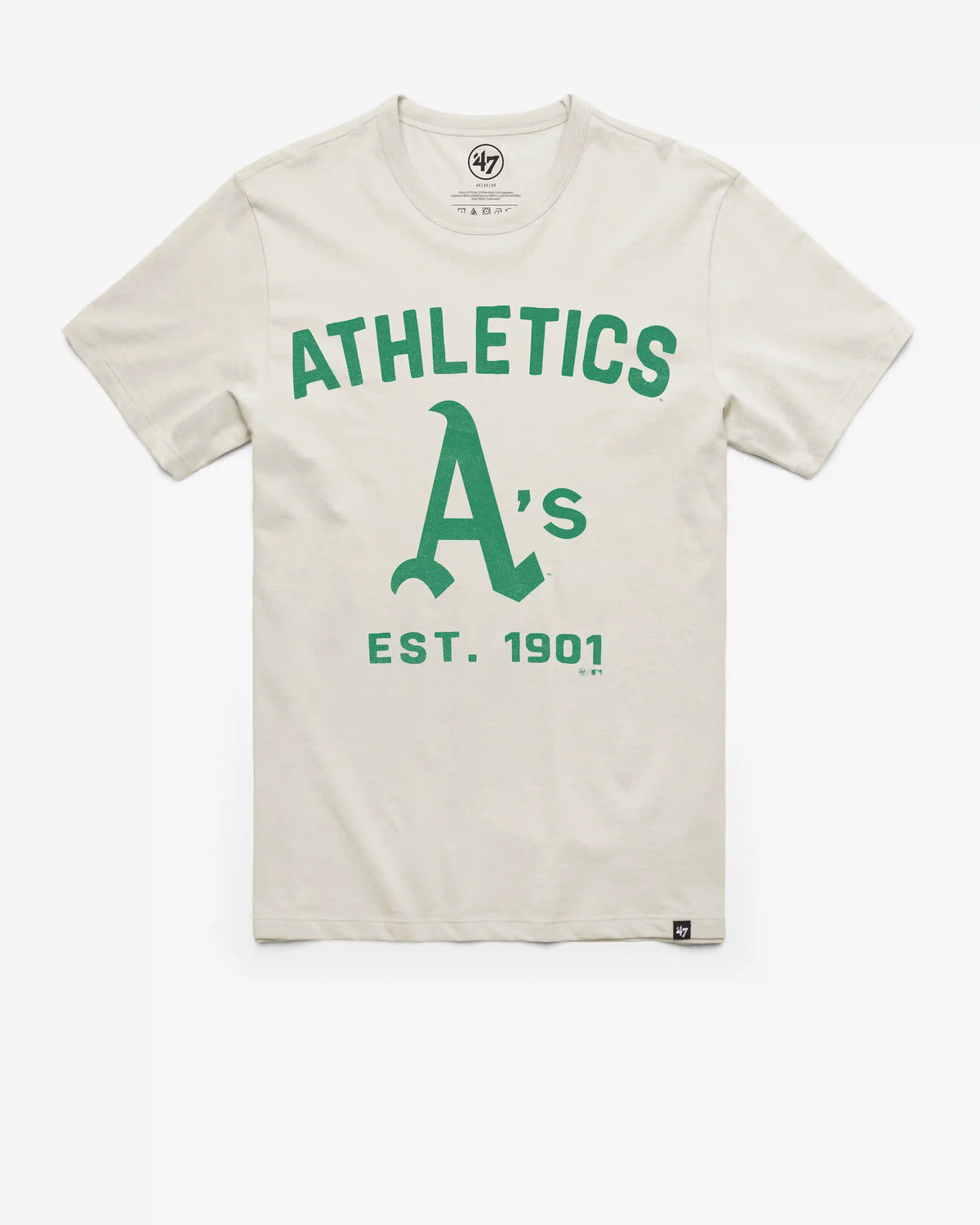 ATHLETICS BASEBALL COOPERSTOWN DUSTER '47 FRANKLIN TEE
