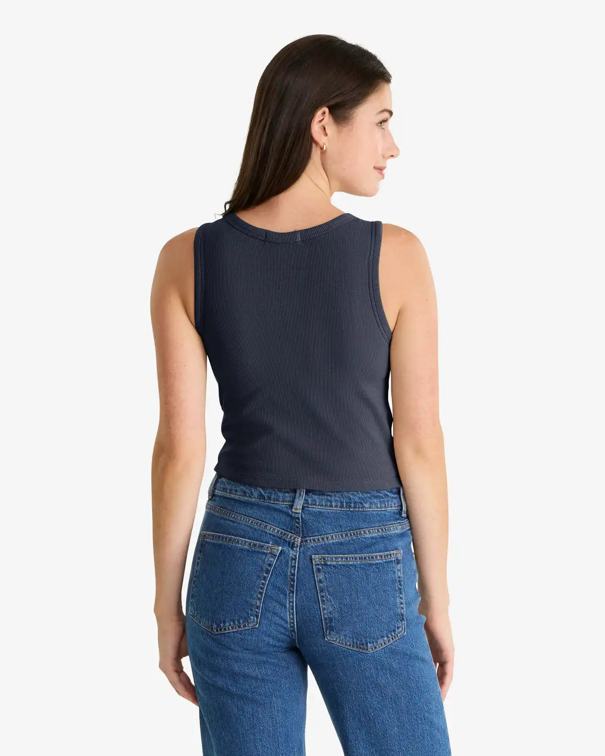 MICHIGAN WOLVERINES STRAIGHT CUT '47 BABY RIB TANK WOMENS