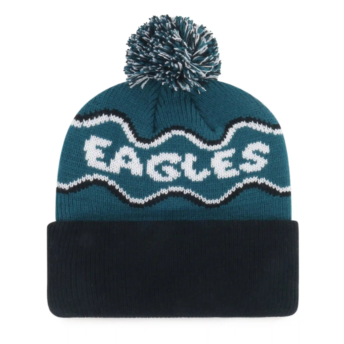 PHILADELPHIA EAGLES SQUIGGLE SCRIPT '47 KID'S CUFF KNIT