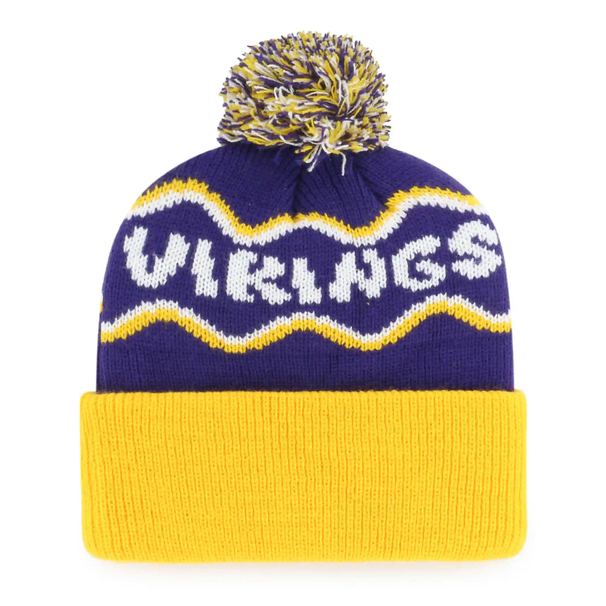 MINNESOTA VIKINGS SQUIGGLE SCRIPT '47 KID'S CUFF KNIT