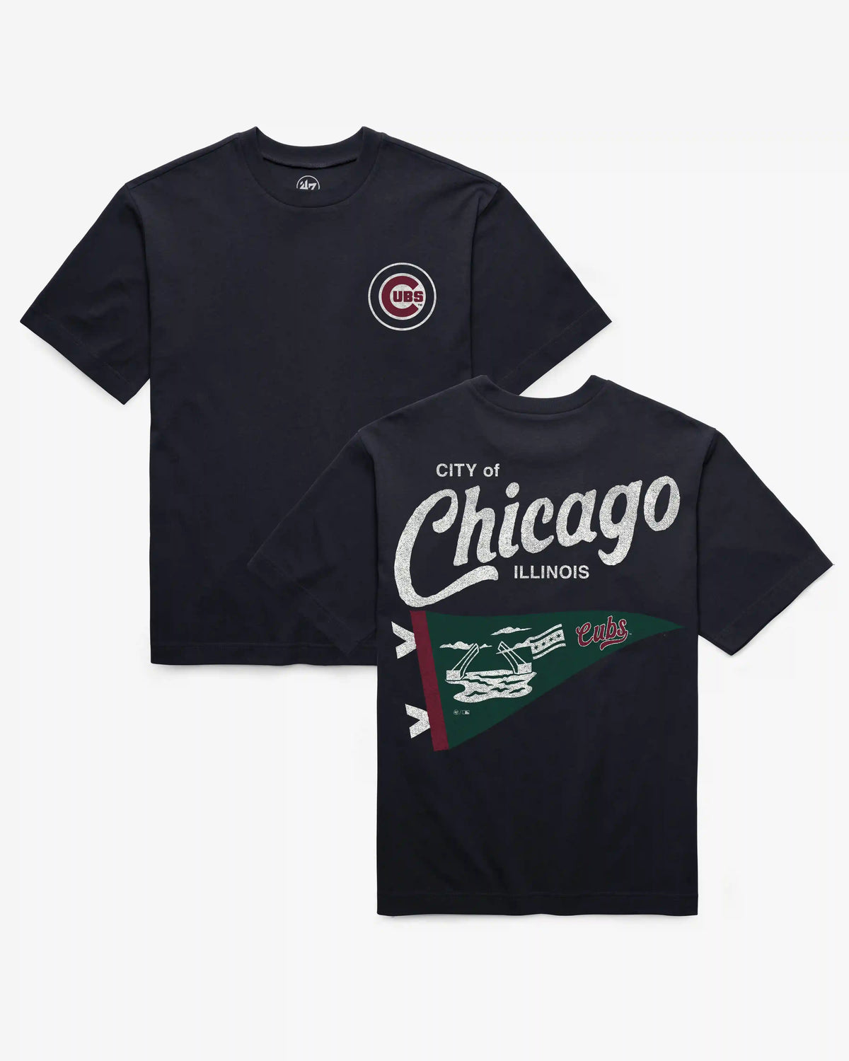 CHICAGO CUBS CIRCLE CITY BACKER '47 FOUNDATION TEE