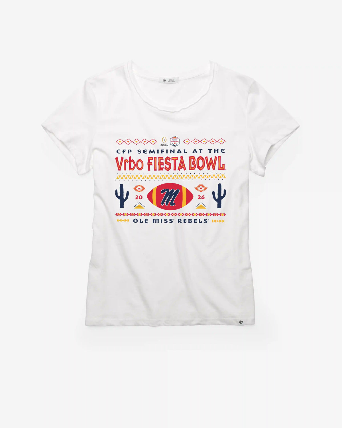 MISSISSIPPI REBELS FIESTA BOWL '47 FRANKIE TEE WOMENS