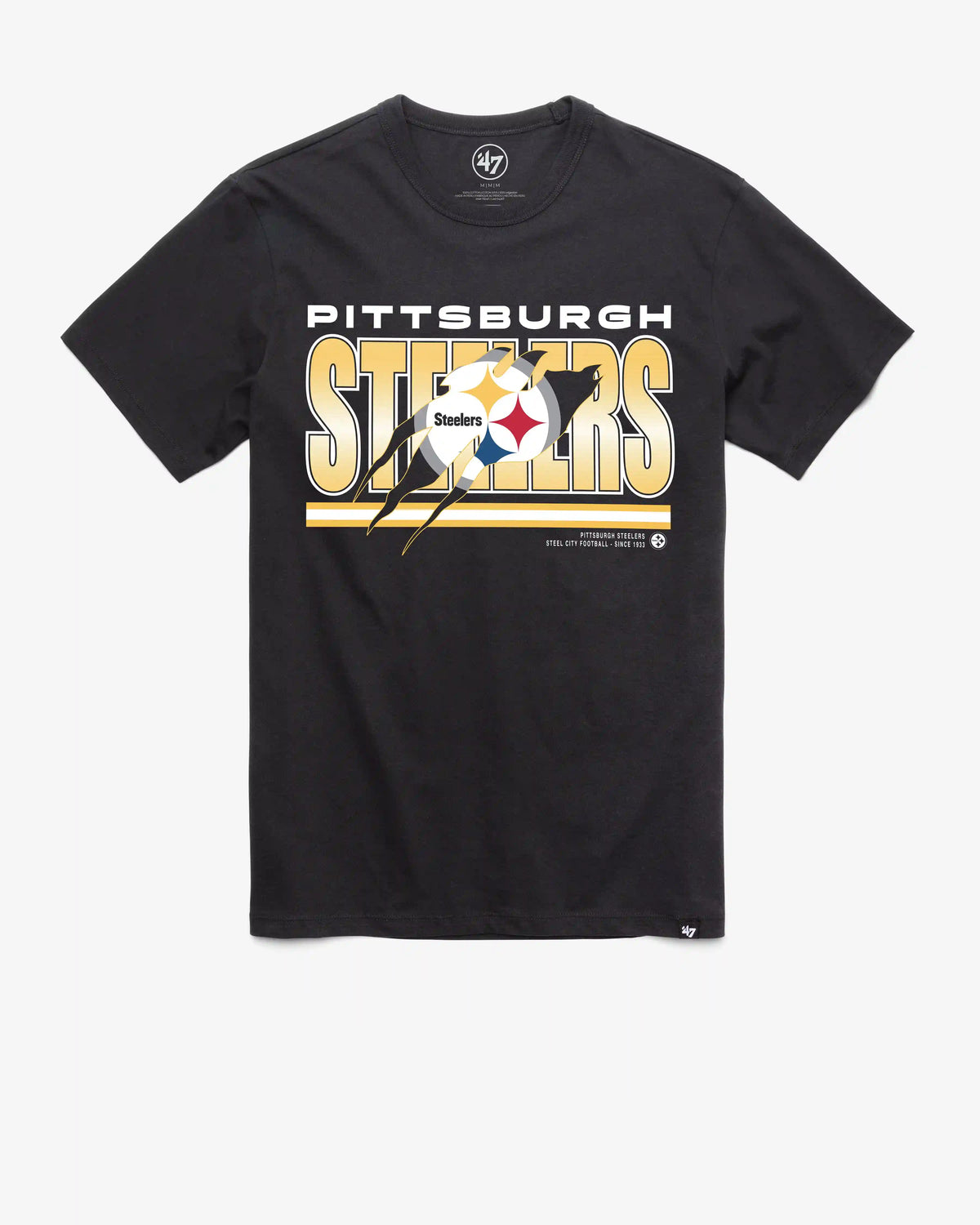 PITTSBURGH STEELERS TEAM THUNDER RIP '47 FRANKLIN TEE