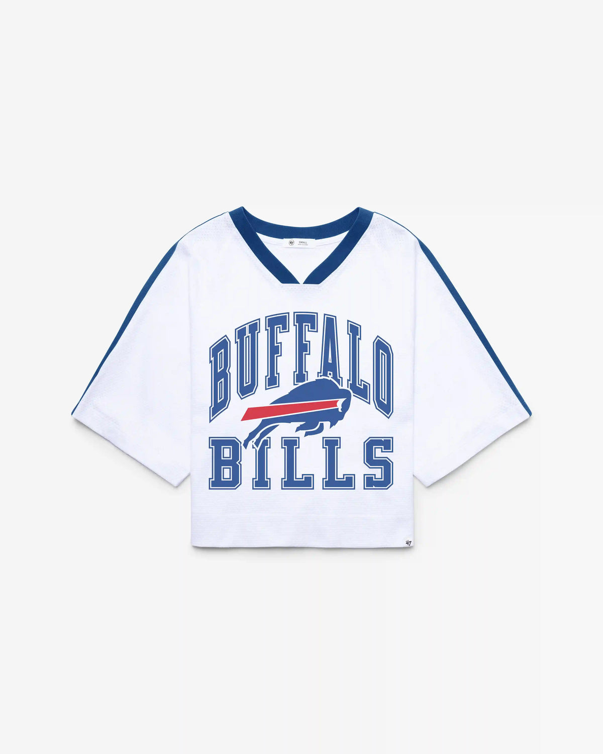 BUFFALO BILLS BIG OVERARCH '47 WOMEN'S DROP NEEDLE RAGLAN JERSEY