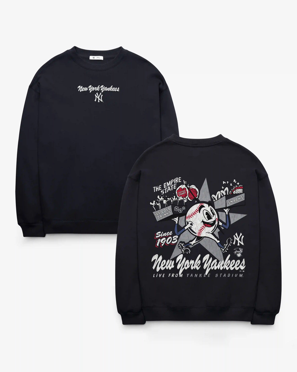 NEW YORK YANKEES FAN FUEL '47 OVERSIZED CREW WOMEN