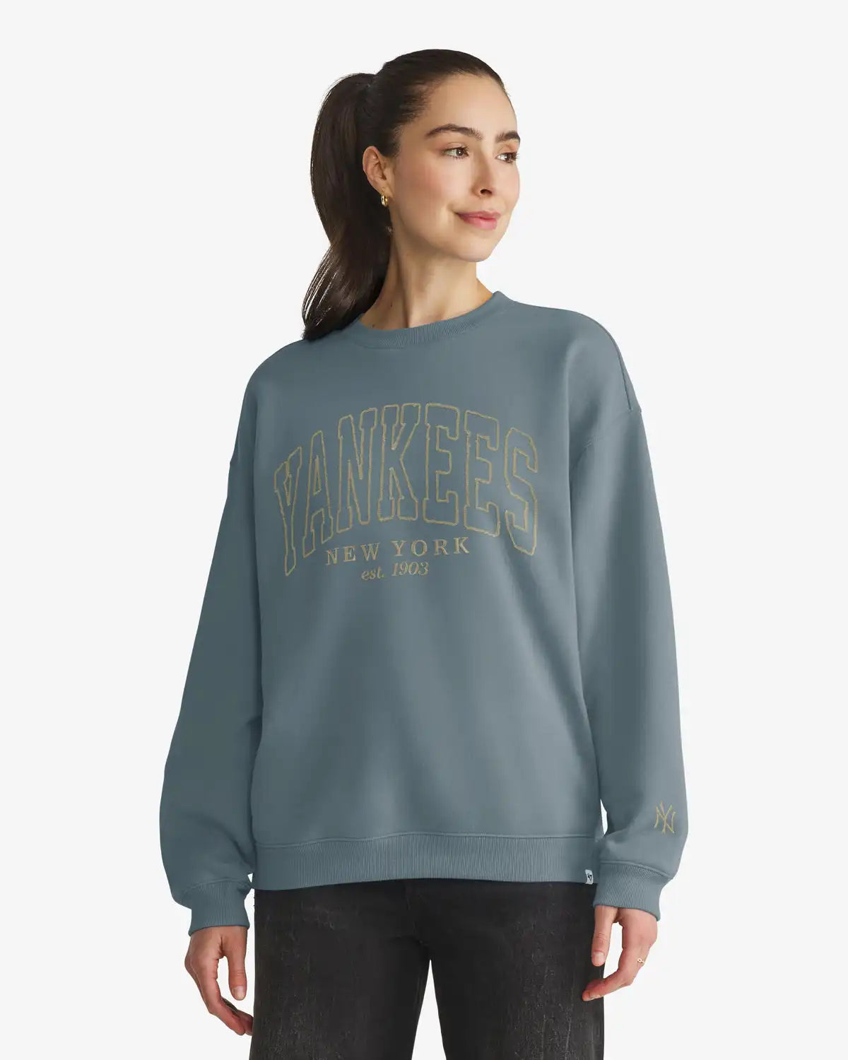 NEW YORK YANKEES FORMA LUXE '47 WOMEN'S OVERSIZED CREW