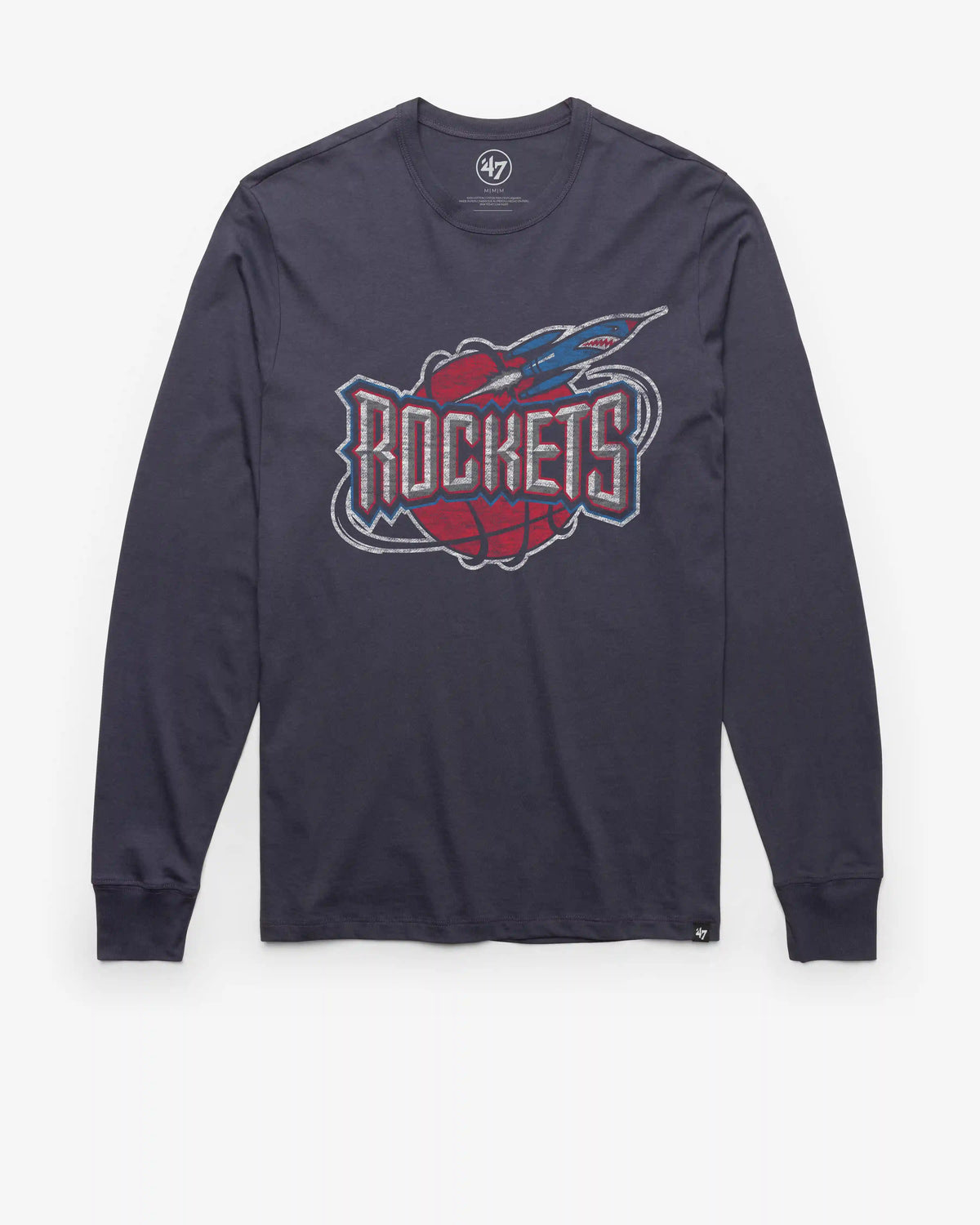 HOUSTON ROCKETS HARDWOOD CLASSICS PREMIER '47 FRANKLIN LONG SLEEVE TEE