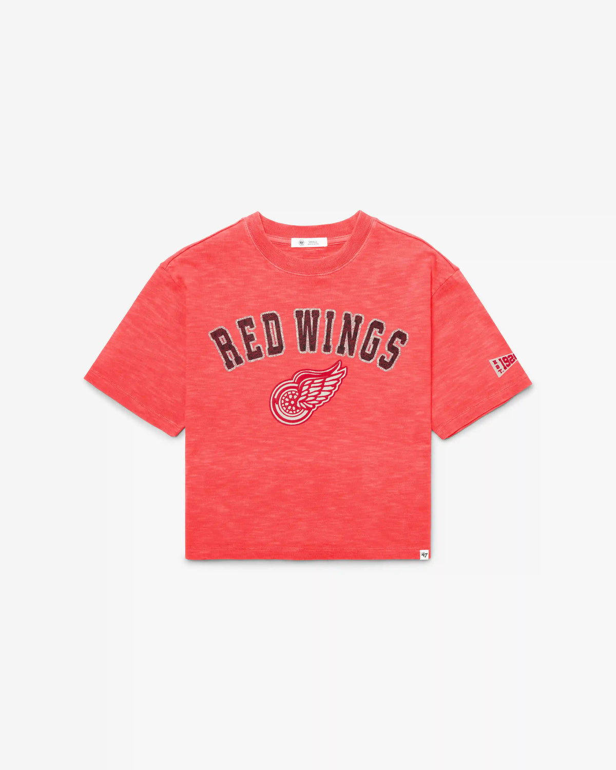 DETROIT RED WINGS VINTAGE ELMORE WELL WORN '47 HEAVY SLUB TEE WOMENS