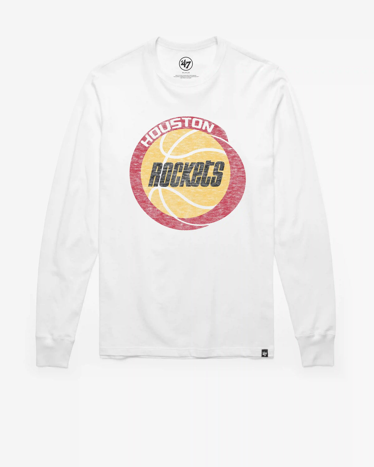 HOUSTON ROCKETS HARDWOOD CLASSICS PREMIER '47 FRANKLIN LONG SLEEVE TEE