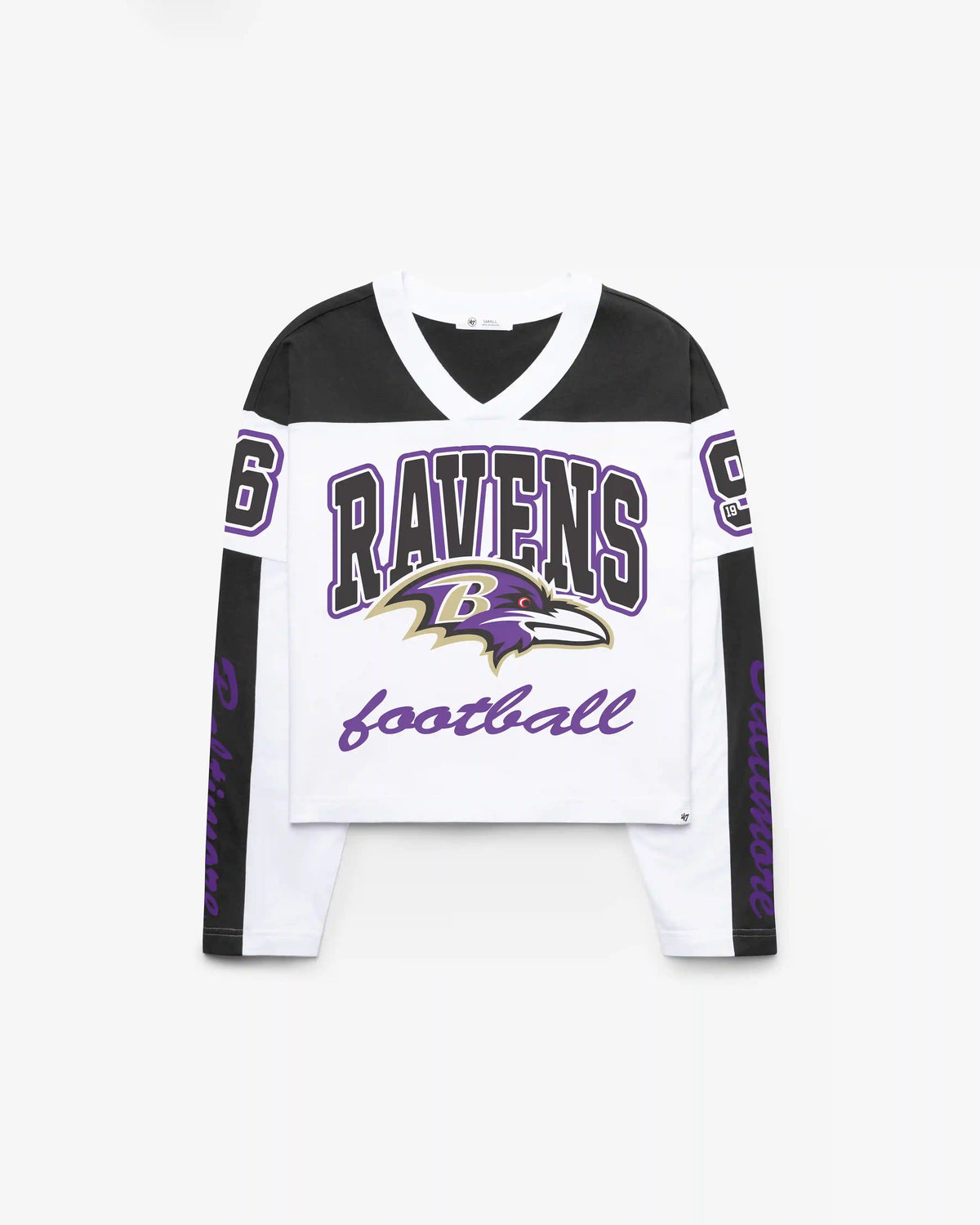 BALTIMORE RAVENS EXCLAMATION '47 WOMEN'S METRO JERSEY TEE