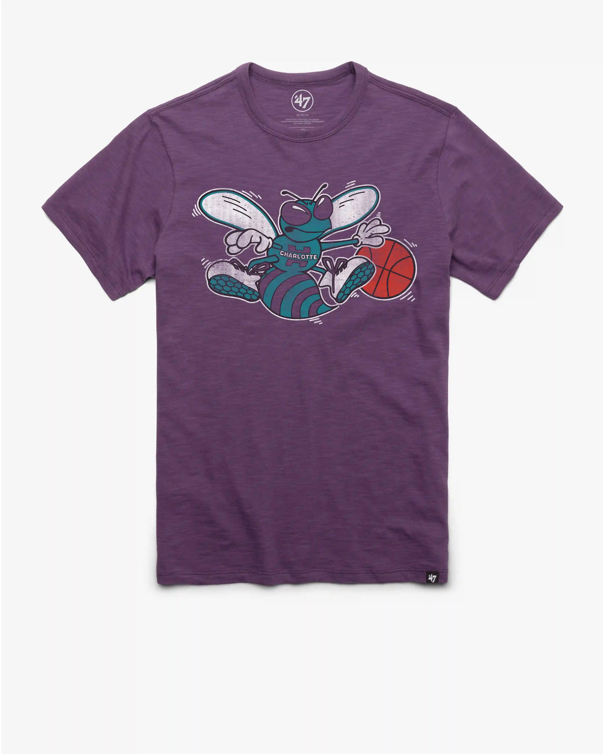 CHARLOTTE HORNETS HARDWOOD CLASSICS GRIT '47 SCRUM TEE