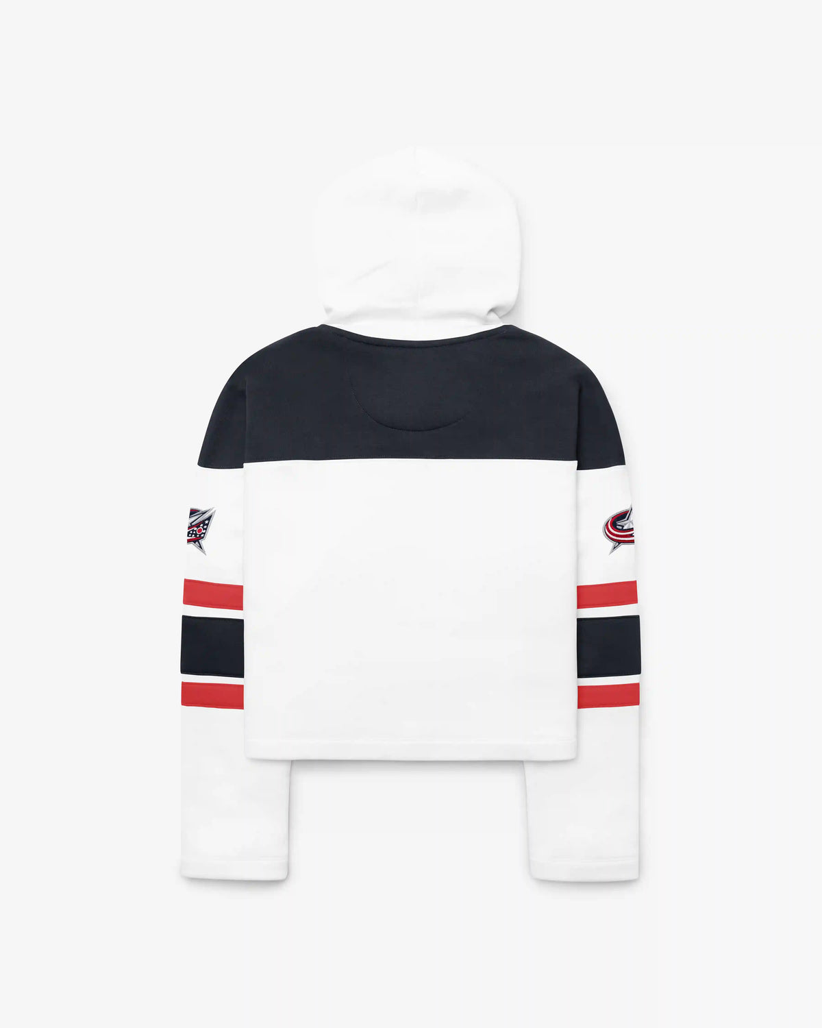COLUMBUS BLUE JACKETS CUT THRU CROPPED '47 WOMEN'S SUPERIOR LACER HOOD