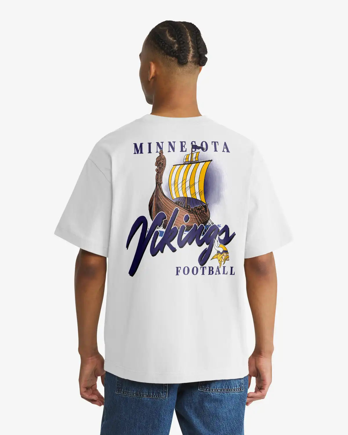 MINNESOTA VIKINGS BACKER SCRIPT ILLUSTRATED '47 FOUNDATION TEE