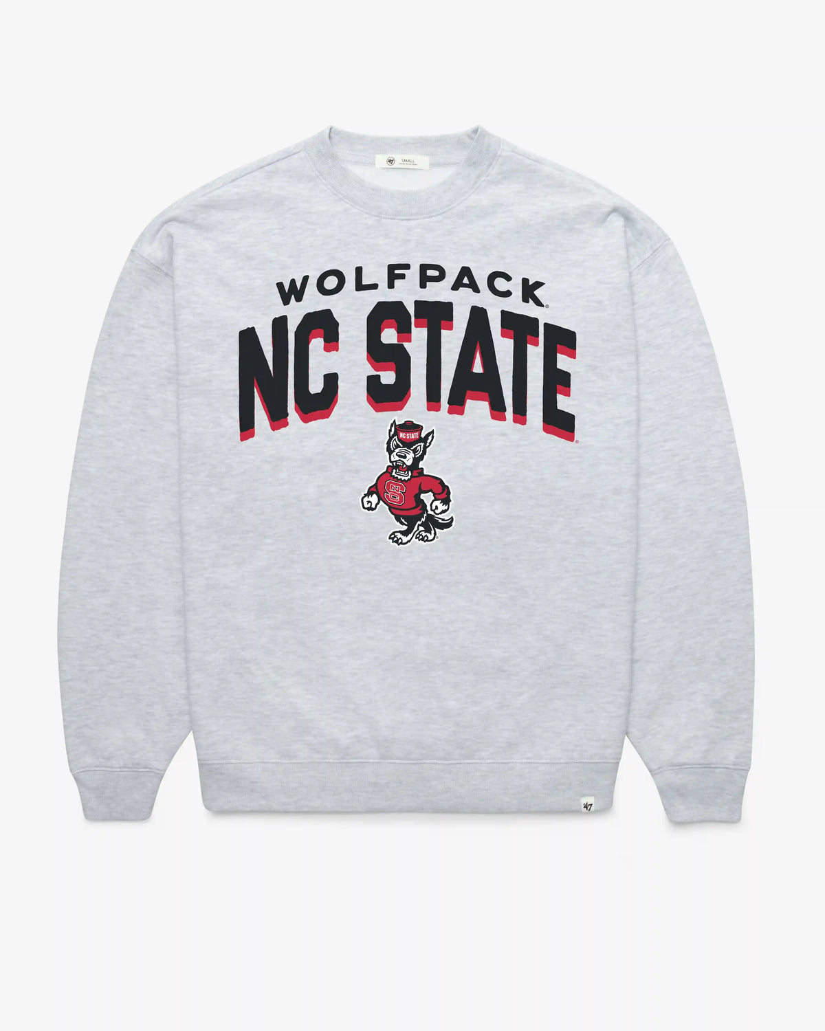 NORTH CAROLINA STATE WOLFPACK CAMPUS ARCH CLOUD '47 OVERSIZED CREW WOMENS