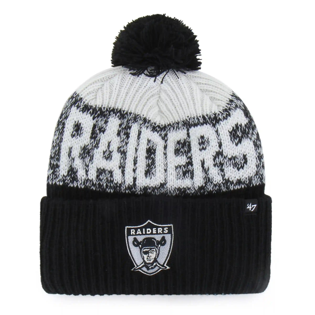 Las Vegas Raiders Historic Bone Chill '47 Cuff Knit