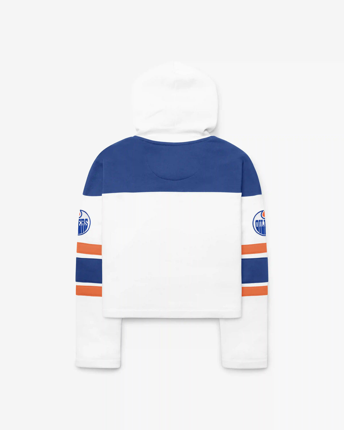 EDMONTON OILERS CUT THRU CROPPED '47 WOMEN'S SUPERIOR LACER HOOD