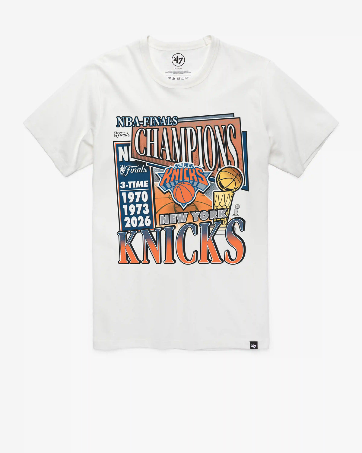 NEW YORK KNICKS 2026 NBA CHAMPIONS '47 FRANKLIN TEE