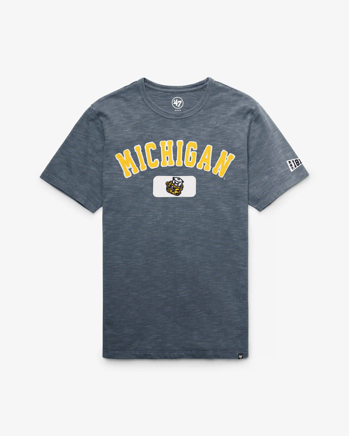 MICHIGAN WOLVERINES VINTAGE SEYMOORE WELL WORN '47 HEAVY SLUB TEE