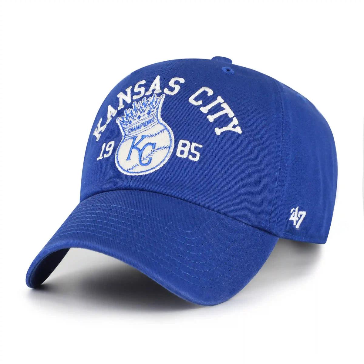 KANSAS CITY ROYALS COOPERSTOWN WORLD SERIES CROWN BALL '47 CLEAN UP