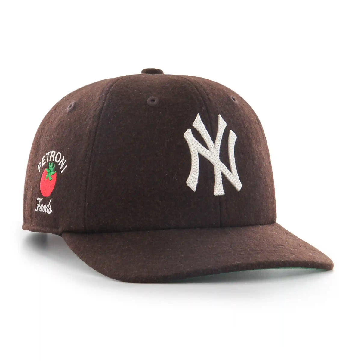 NEW YORK YANKEES PETRONI FOODS WOOL '47 CLEAN UP FLAT BRIM