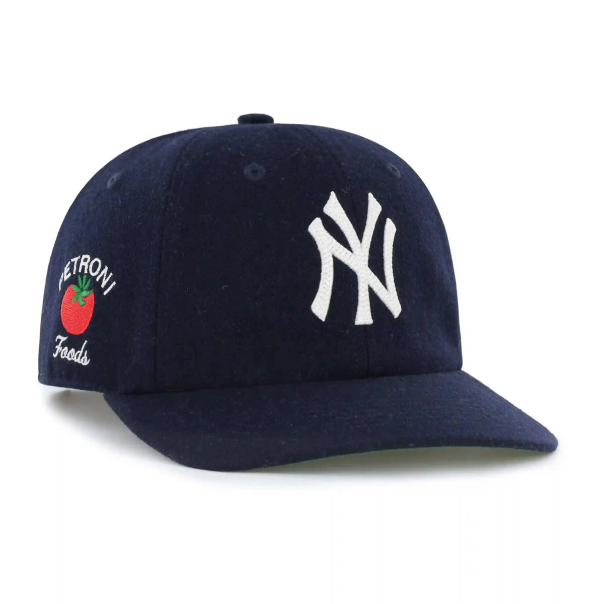 NEW YORK YANKEES PETRONI FOODS WOOL '47 CLEAN UP FLAT BRIM