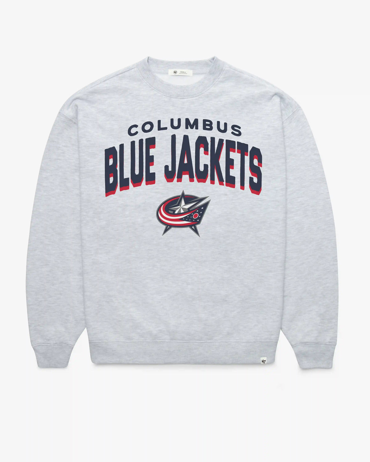 COLUMBUS BLUE JACKETS CAMPUS ARCH CLOUD '47 OVERSIZED CREW WOMENS