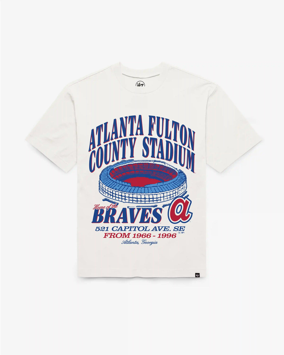 ATLANTA BRAVES COOPERSTOWN BLEACHER '47 FOUNDATION TEE