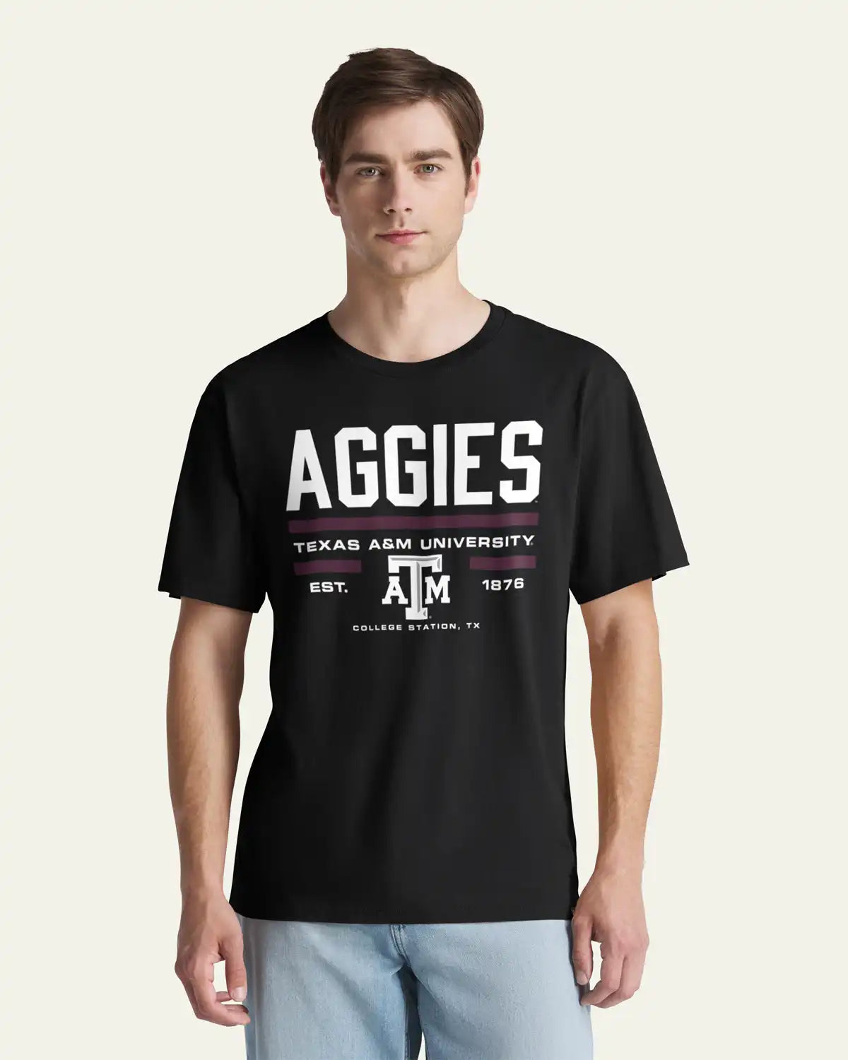 TEXAS A&M AGGIES STACK BLOCK '47 EVERYDAY TEE