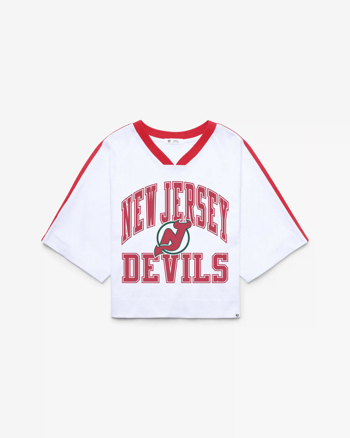 NEW JERSEY DEVILS VINTAGE BIG OVERARCH '47 WOMEN'S DROP NEEDLE RAGLAN