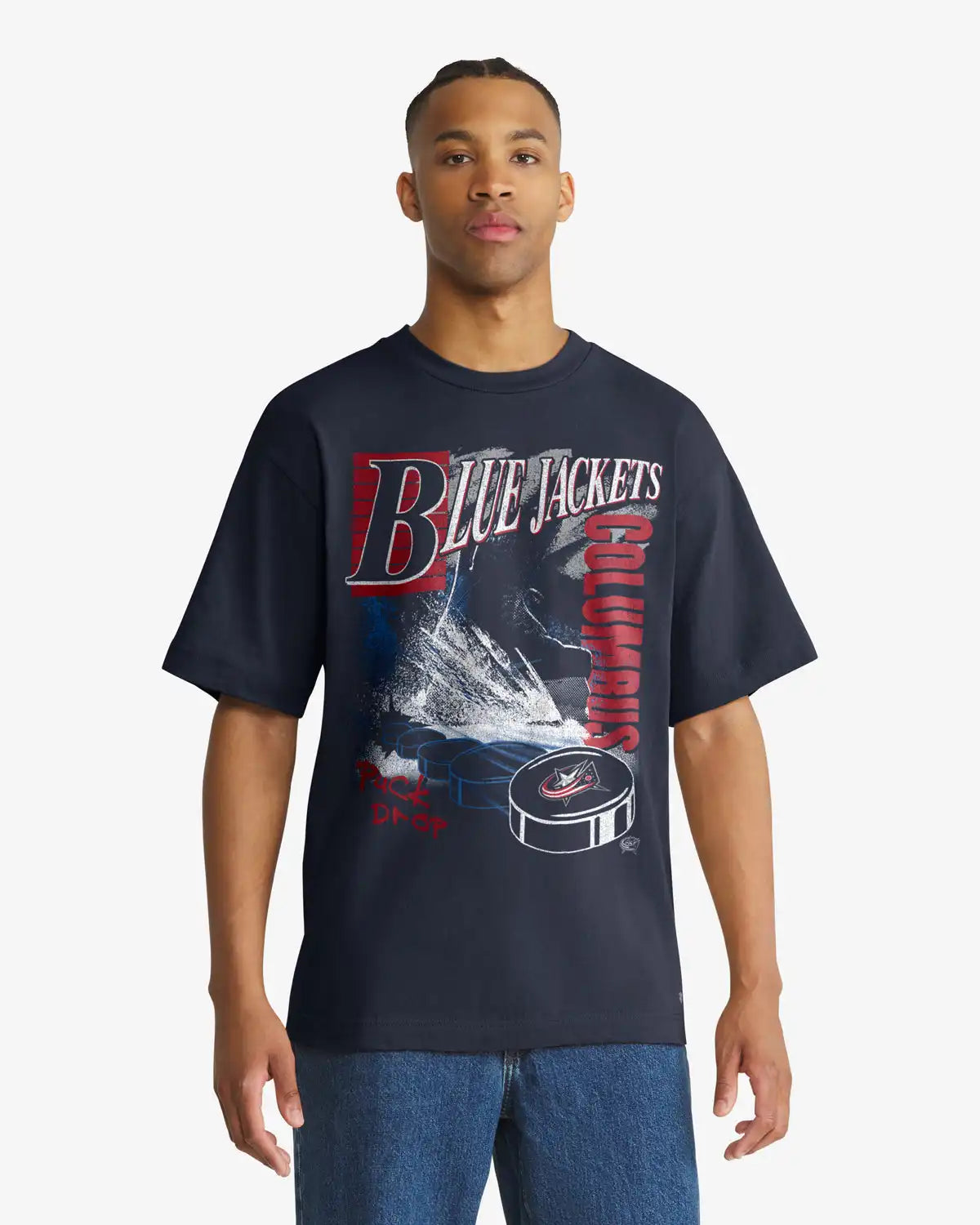 COLUMBUS BLUE JACKETS FRESH ICE '47 FOUNDATION TEE