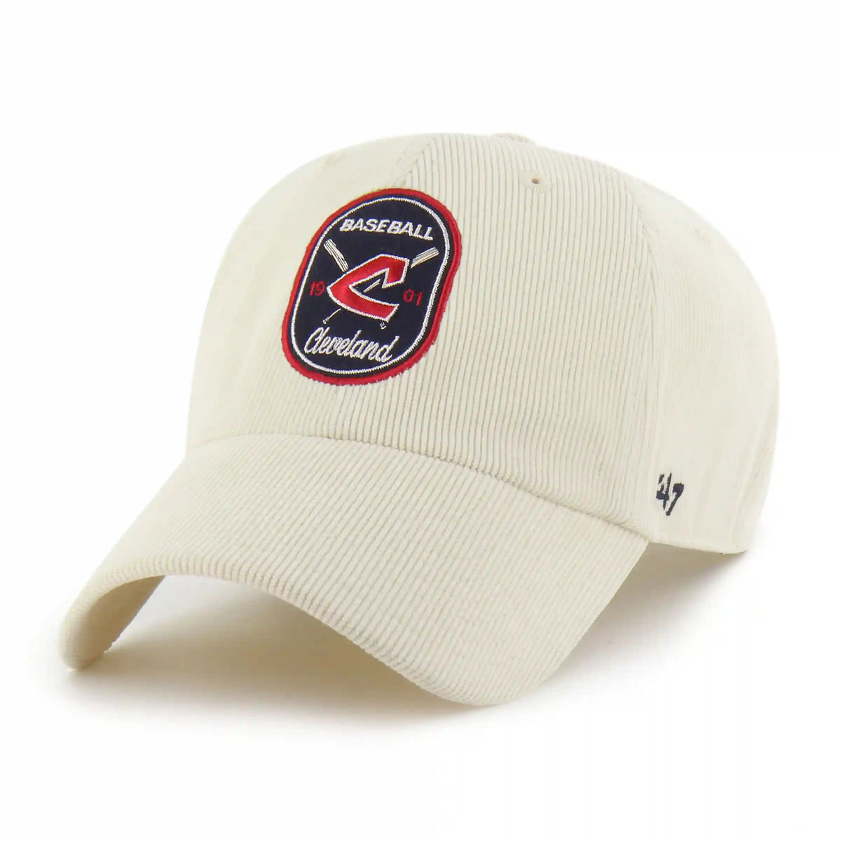 CLEVELAND GUARDIANS COOPERSTOWN CROSSPATCH CORD '47 CLEAN UP