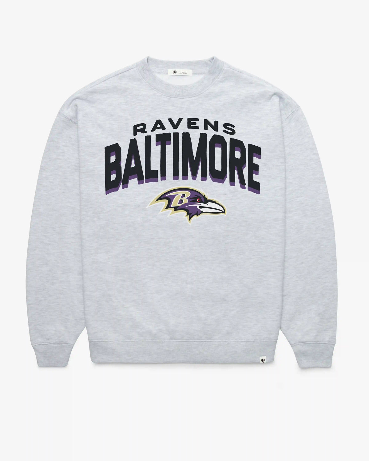 BALTIMORE RAVENS CAMPUS ARCH CLOUD '47 OVERSIZED CREW WOMENS