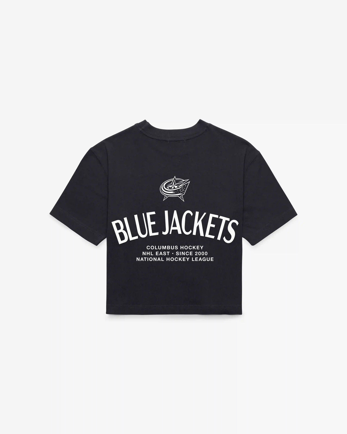 COLUMBUS BLUE JACKETS HADRIAN '47 FOUNDATION CROP TEE WOMENS