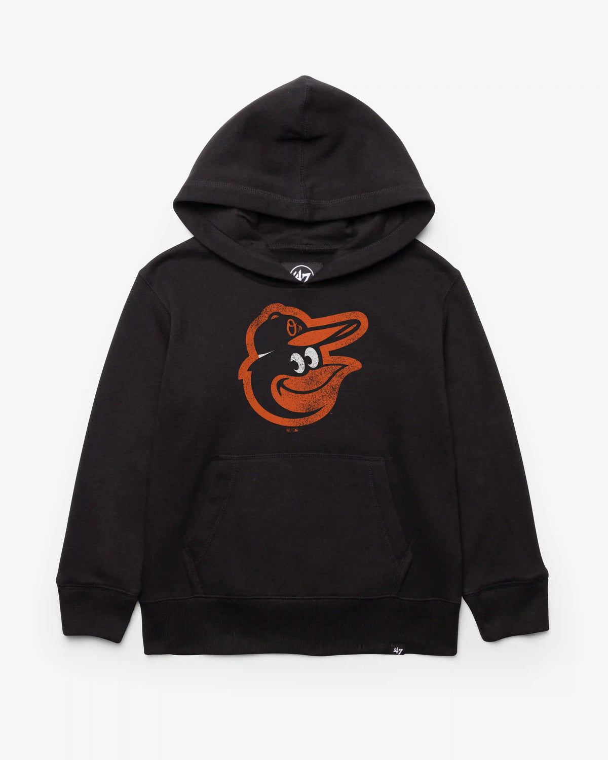 BALTIMORE ORIOLES DISTRESSED IMPRINT '47 KID'S HEADLNE HOOD