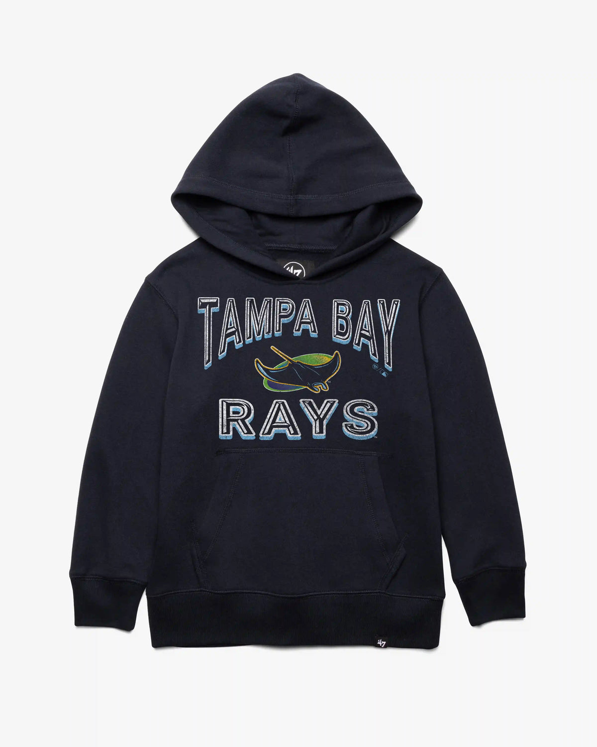 TAMPA BAY RAYS FAN OUT '47 KID'S HEADLINE HOOD