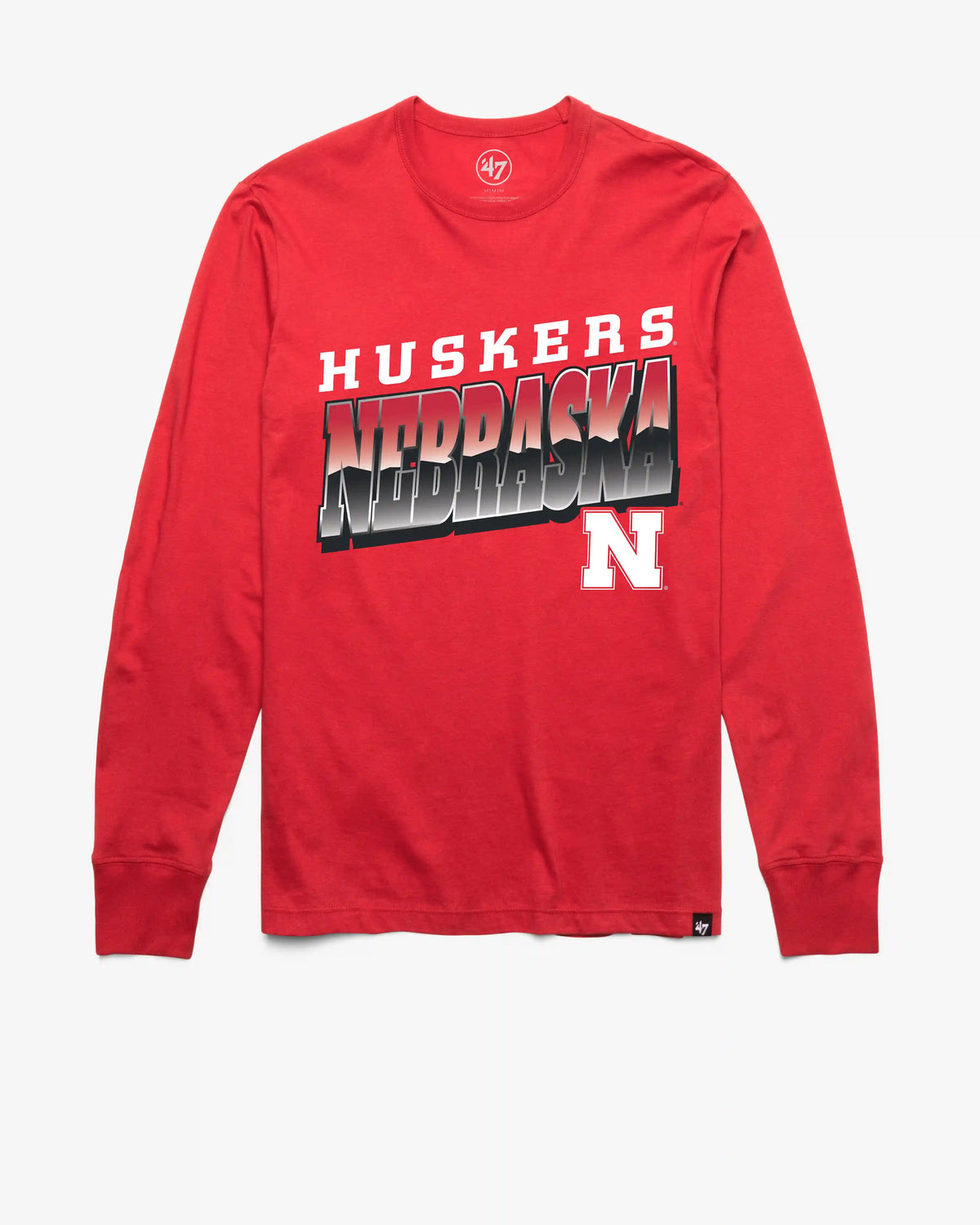 NEBRASKA CORNHUSKERS POLISHED '47 FRANKLIN LONG SLEEVE TEE