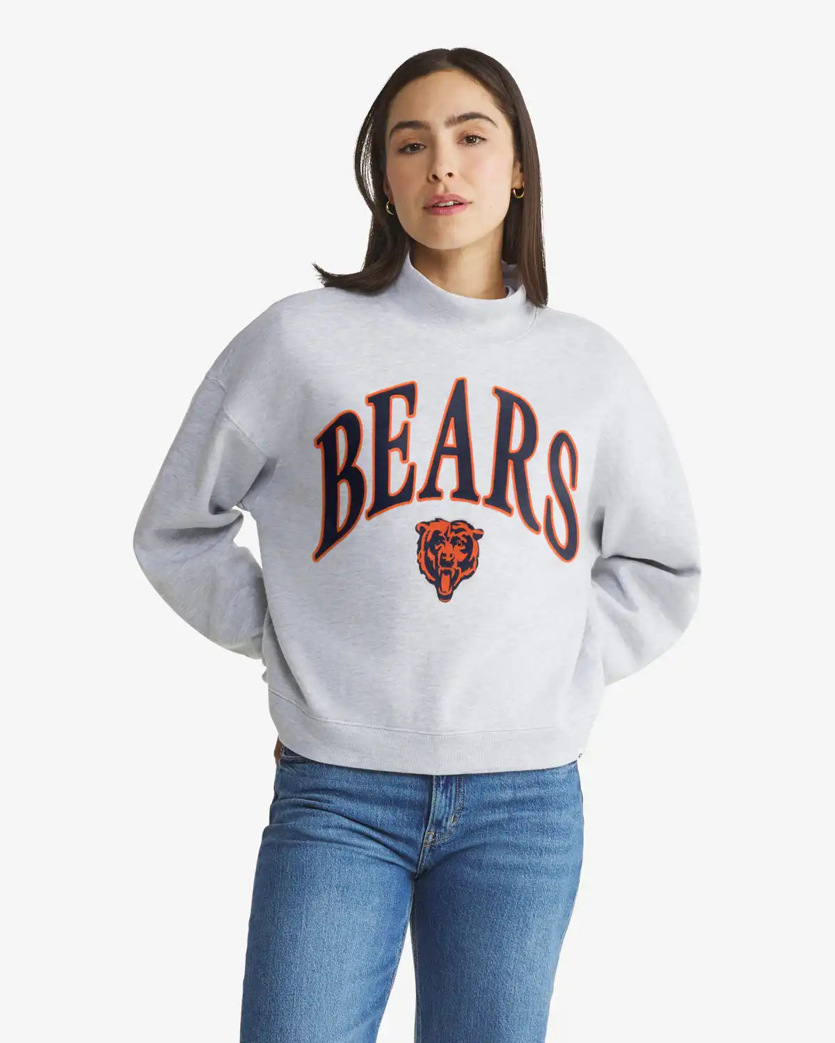 Chicago Bears Vantage '47 Women's Mock Neck Pullover