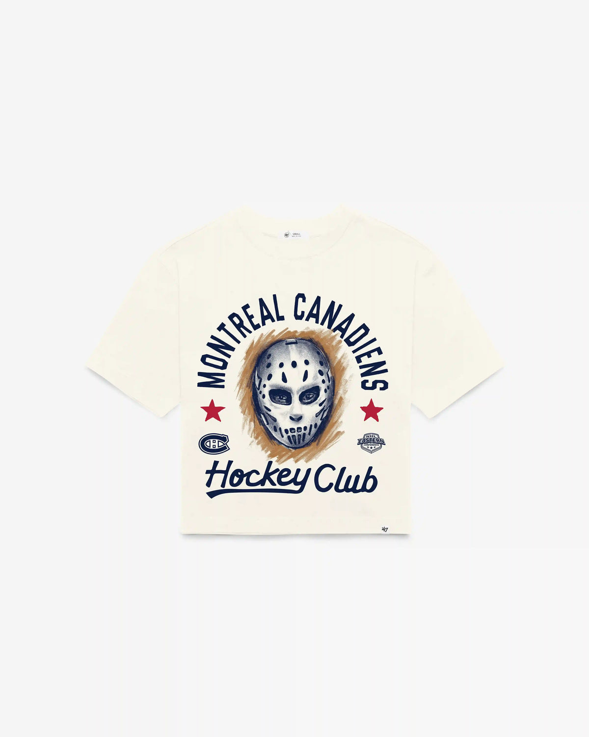 MONTREAL CANADIENS ARCH MASK '47 FOUNDATION CROP TEE WOMENS