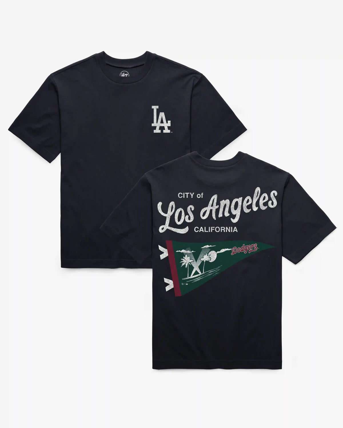 LOS ANGELES DODGERS CIRCLE CITY BACKER '47 FOUNDATION TEE