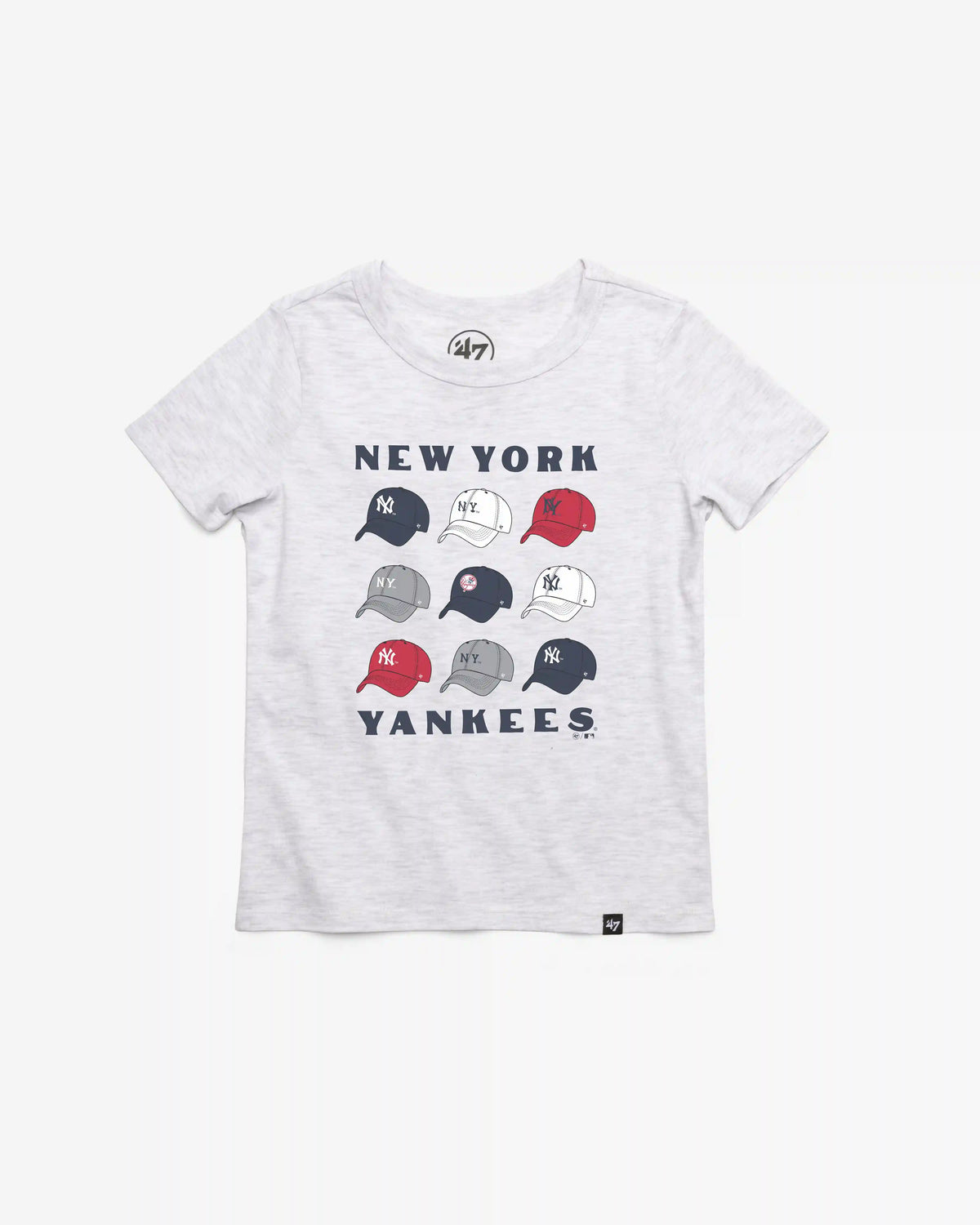 NEW YORK YANKEES COOPERSTOWN CAP OFF '47 KID'S FRANKLIN TEE